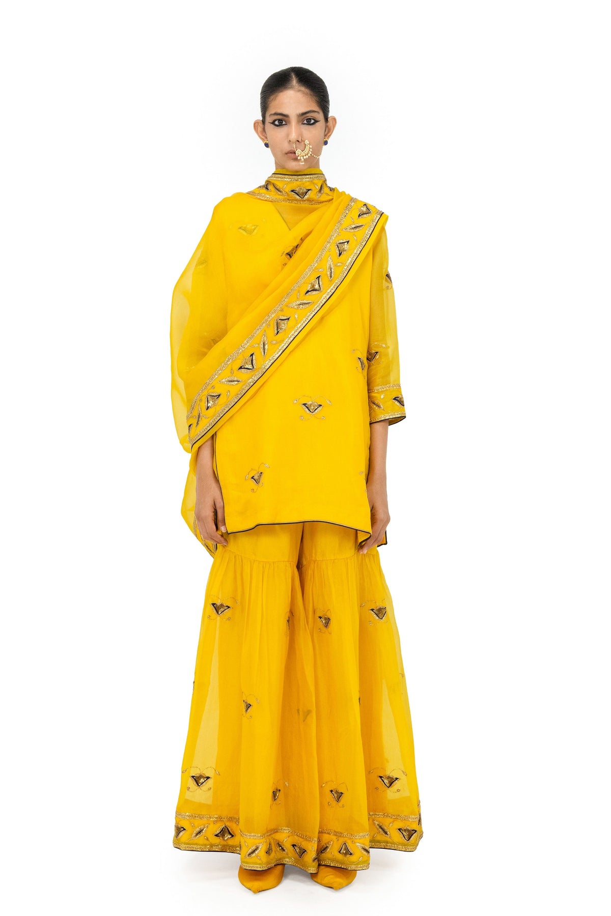 Dharnok Monkey Yellow Dupatta