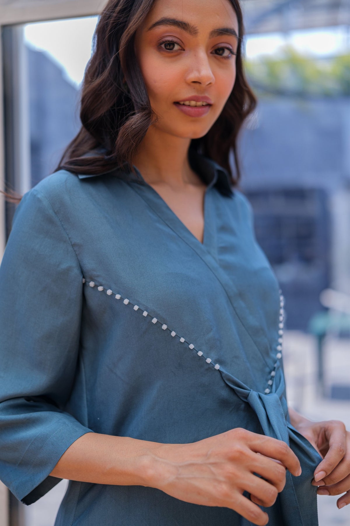 Cobalt Tie Top