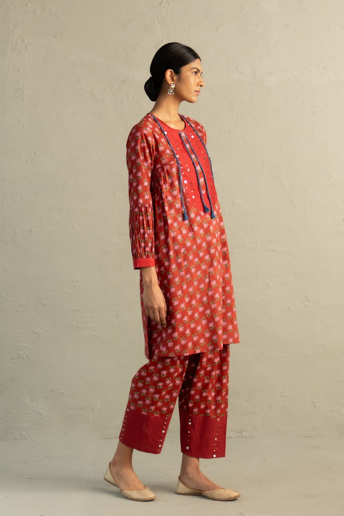 Red Short Kurta & Salwar
