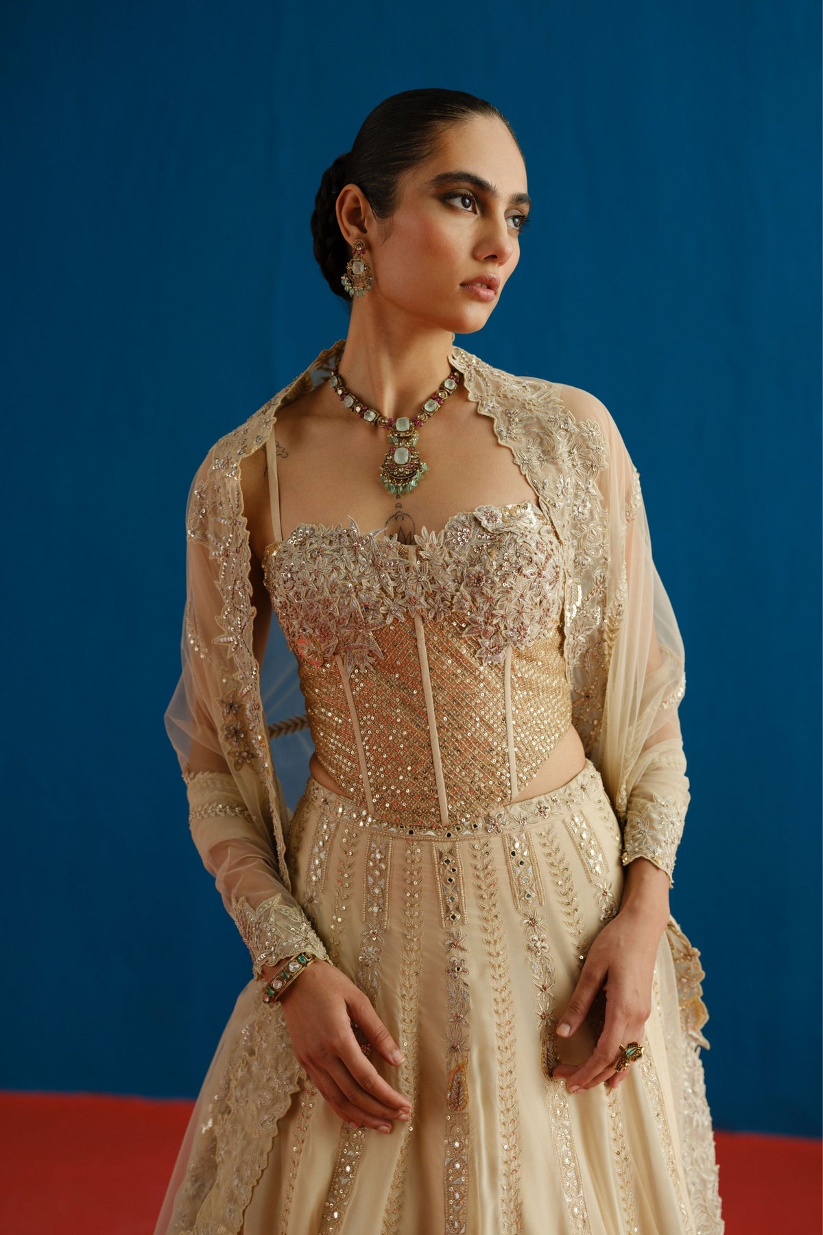 Gold Keya Lehenga Set