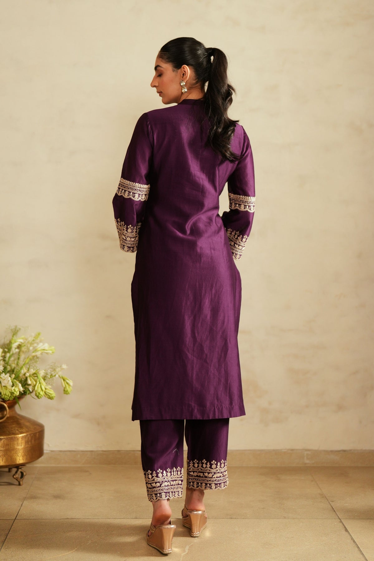 Rituals Purple Kurta Set