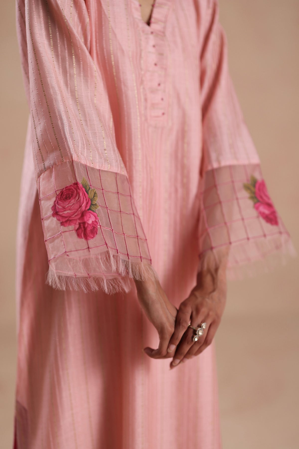 Sidra Pink Kurta Set