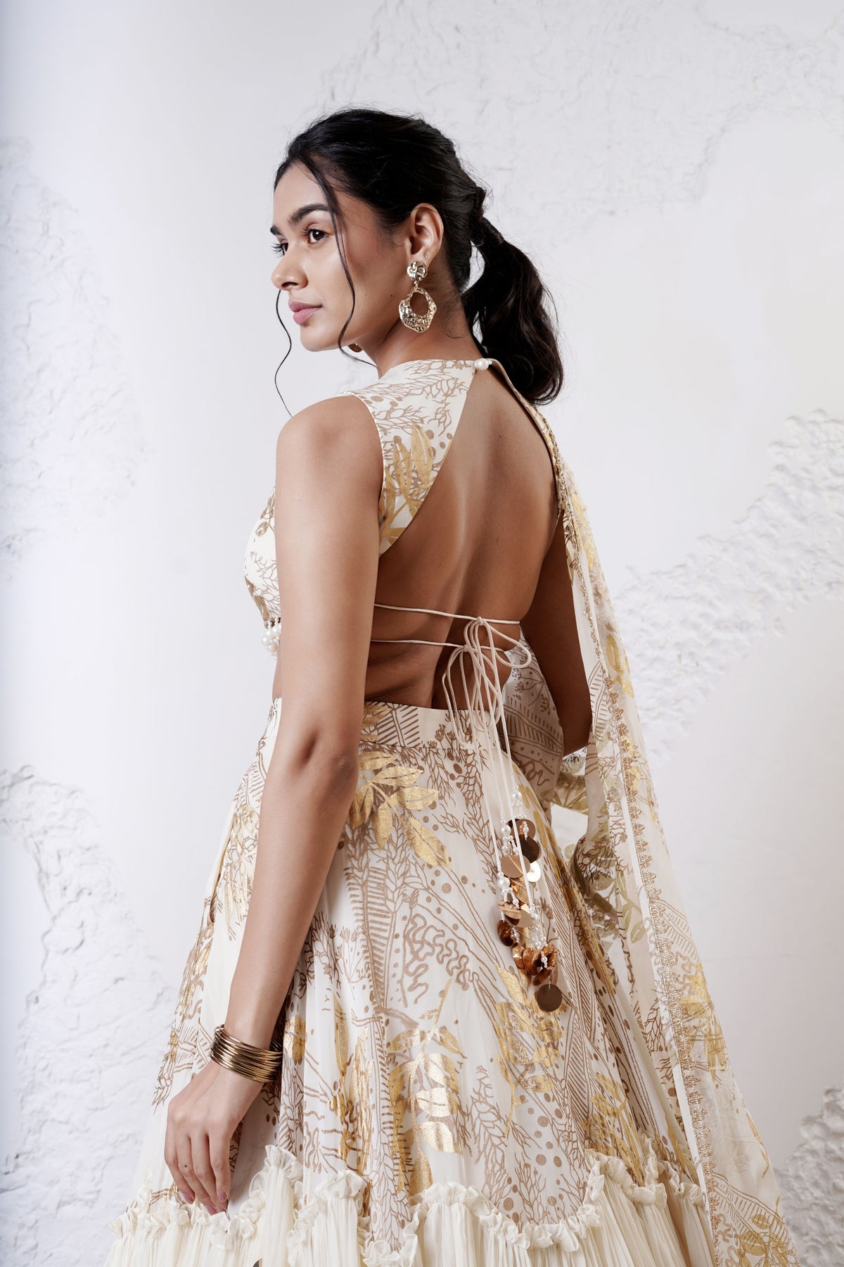 Ivory Lehenga Set
