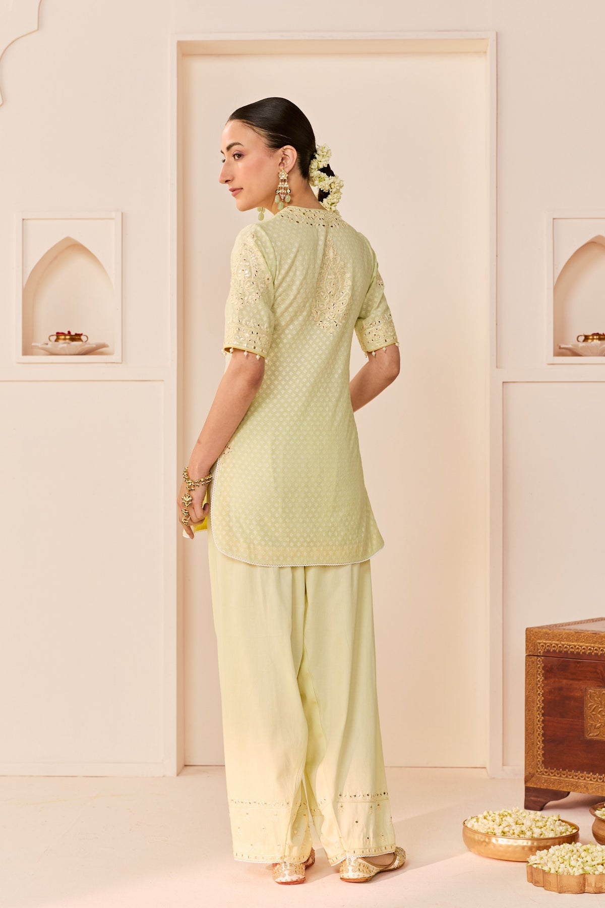 Anaisha Mint Green Short Kurta Set