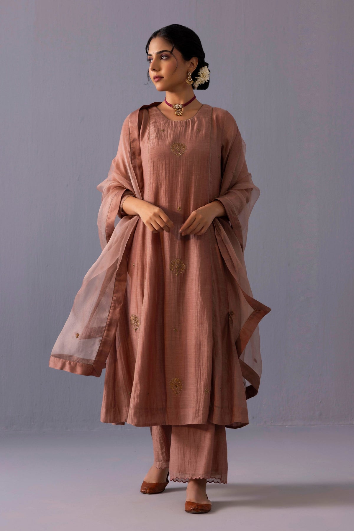 Noor Brown Kurta Set