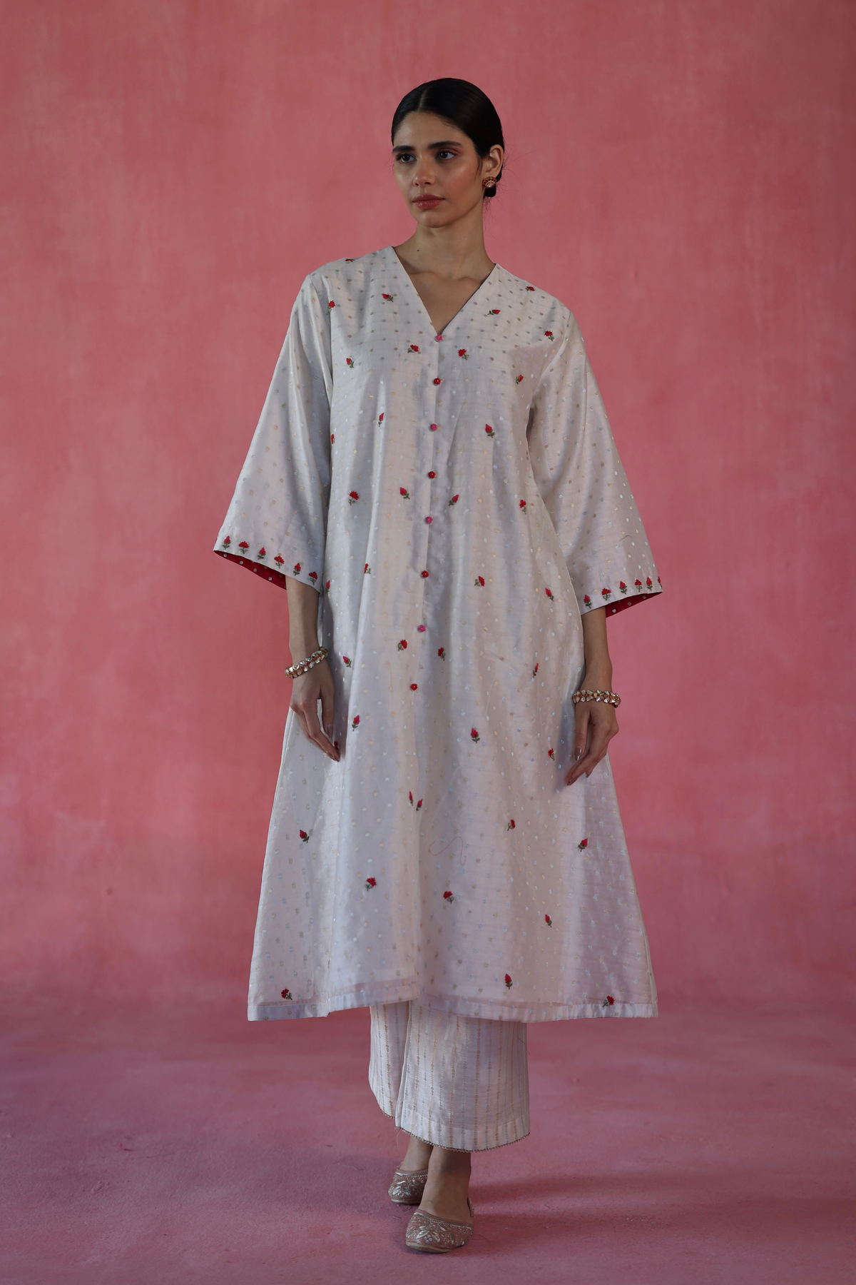 Ivory Zaafran Kurta Set
