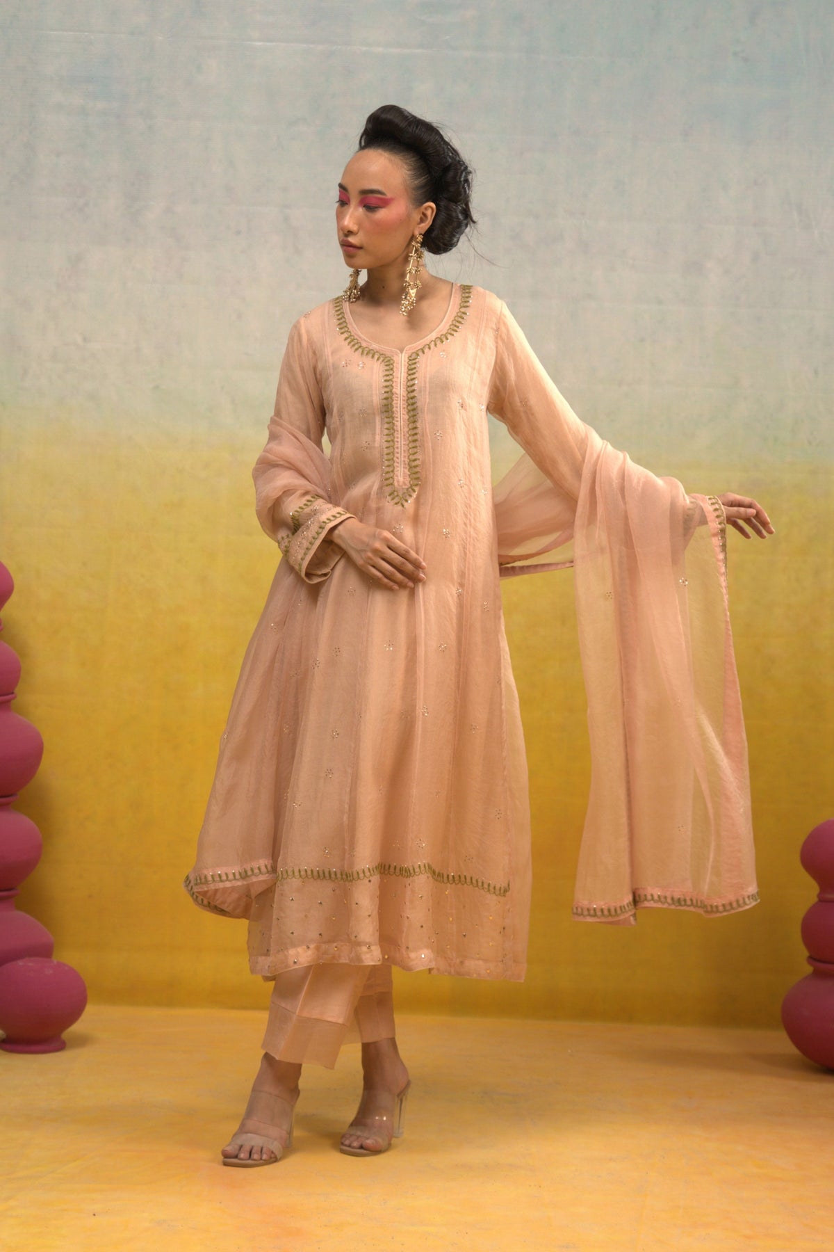Nude Pink Kalidar Set