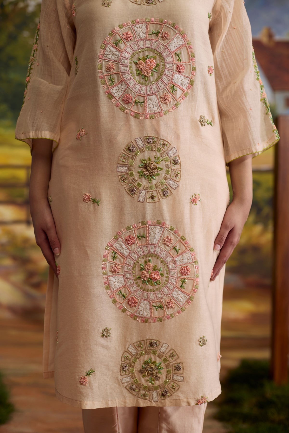 Sorbet Floral Beaded Kurta