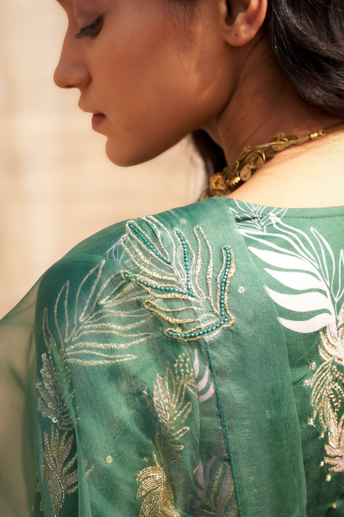 Reveria Printed Embroidered Lehenga Set