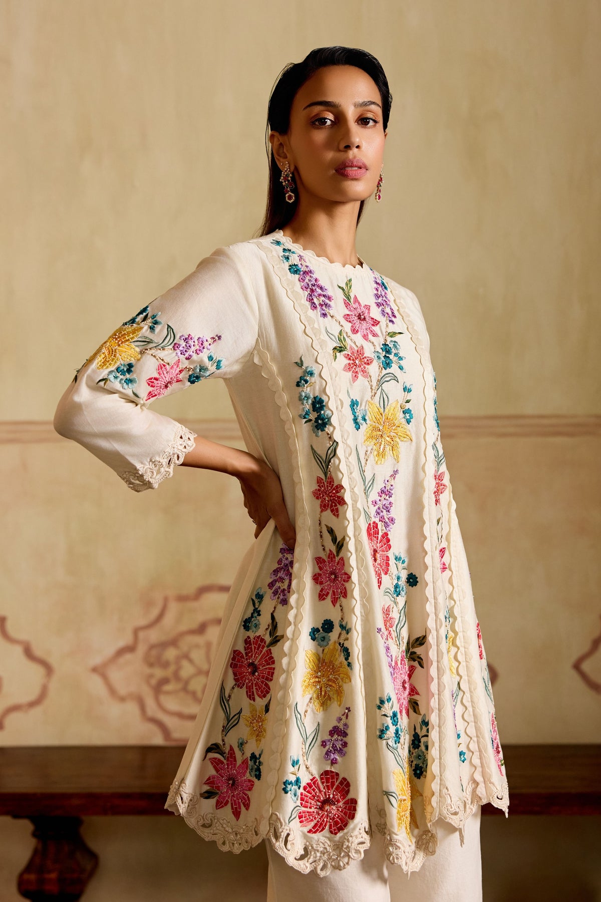 Ivory Mosaic Co-ord Set