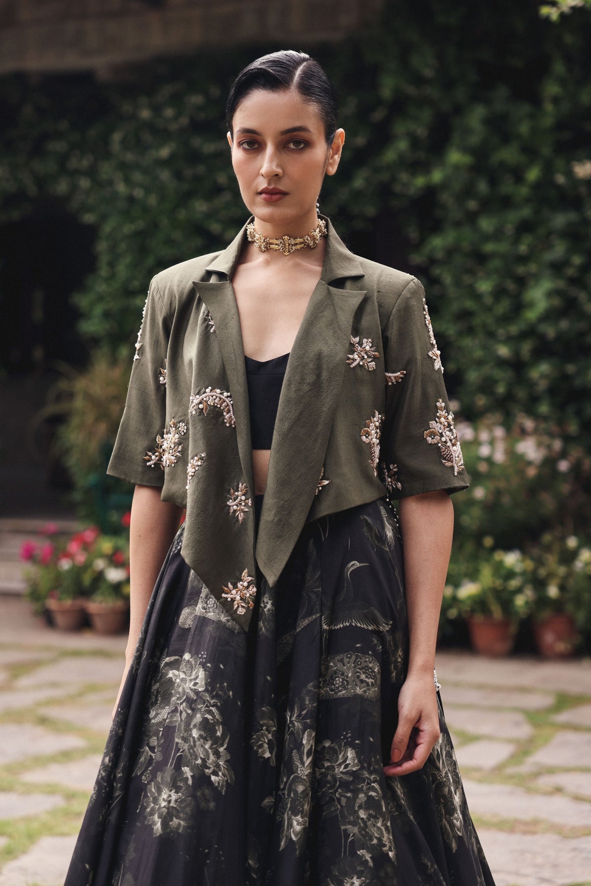 Storm Letter Lehenga Set