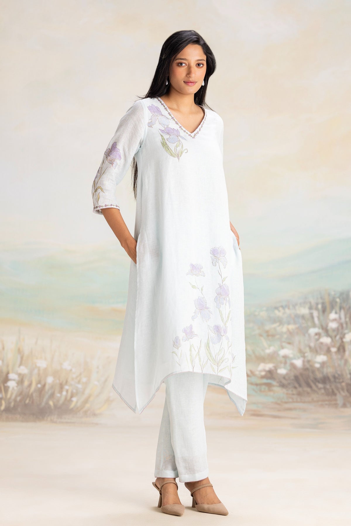 Iris Powder Blue Kurta Set