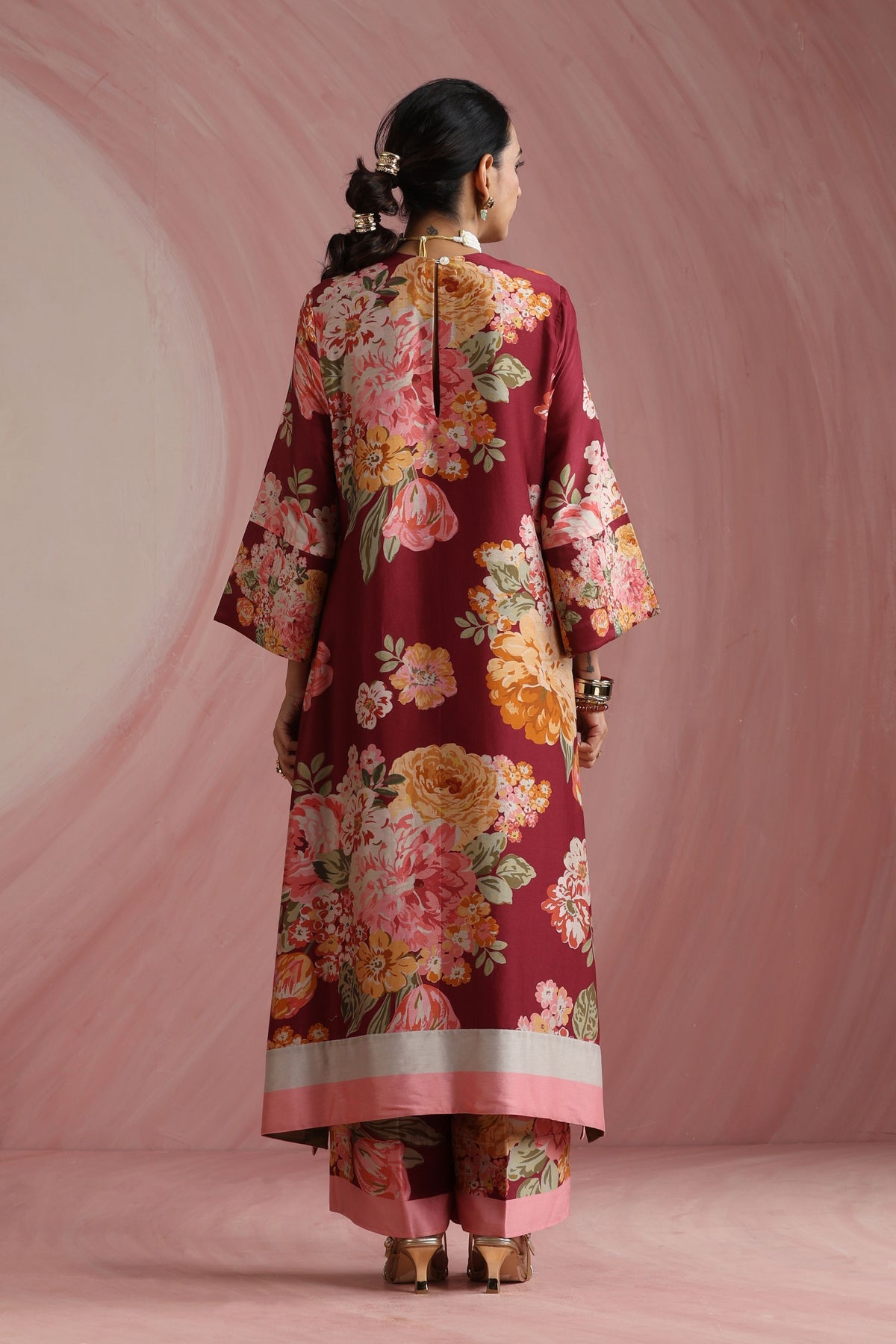 Maroon Kurta Set