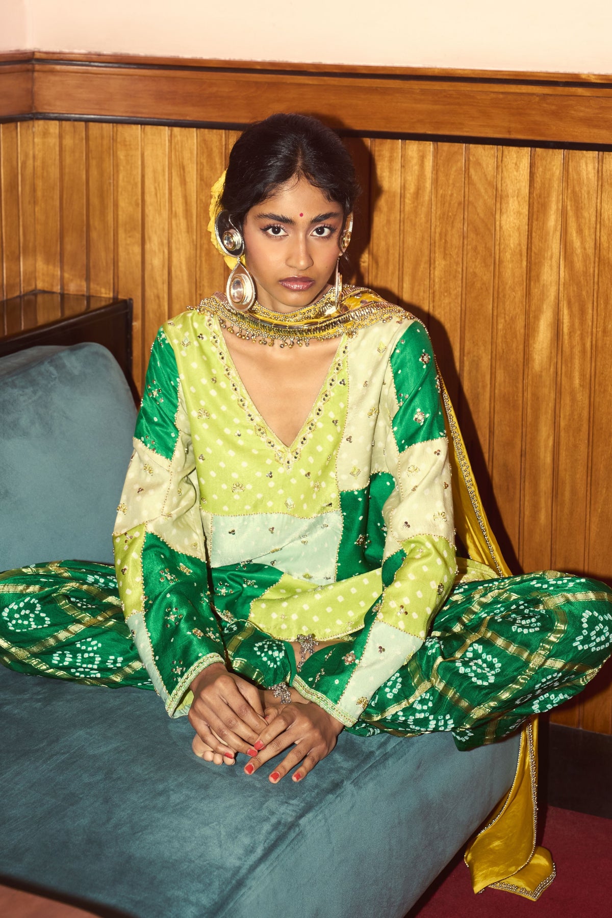 Maya Emerald Green Kurta Set