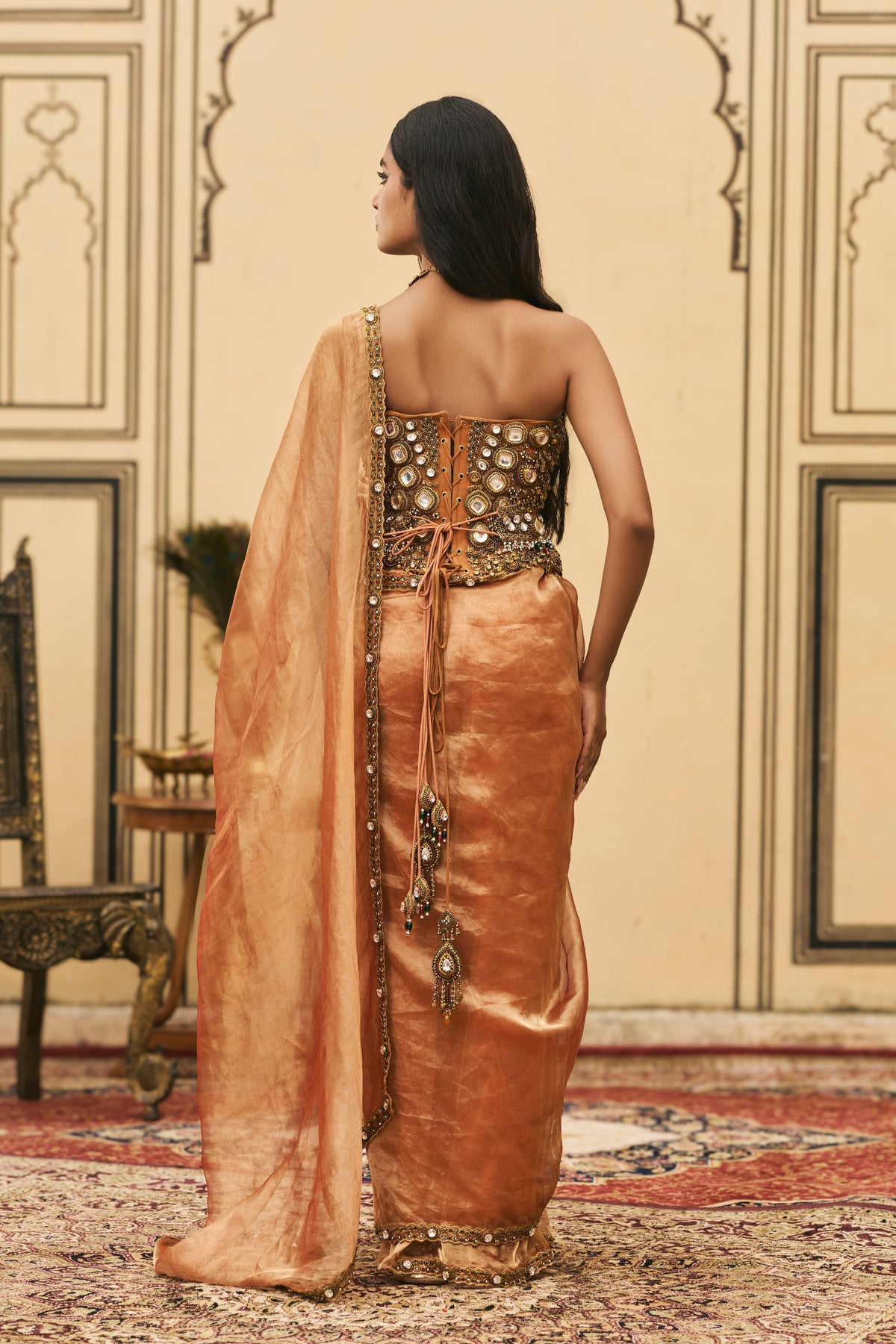 Kesariya Saree Set