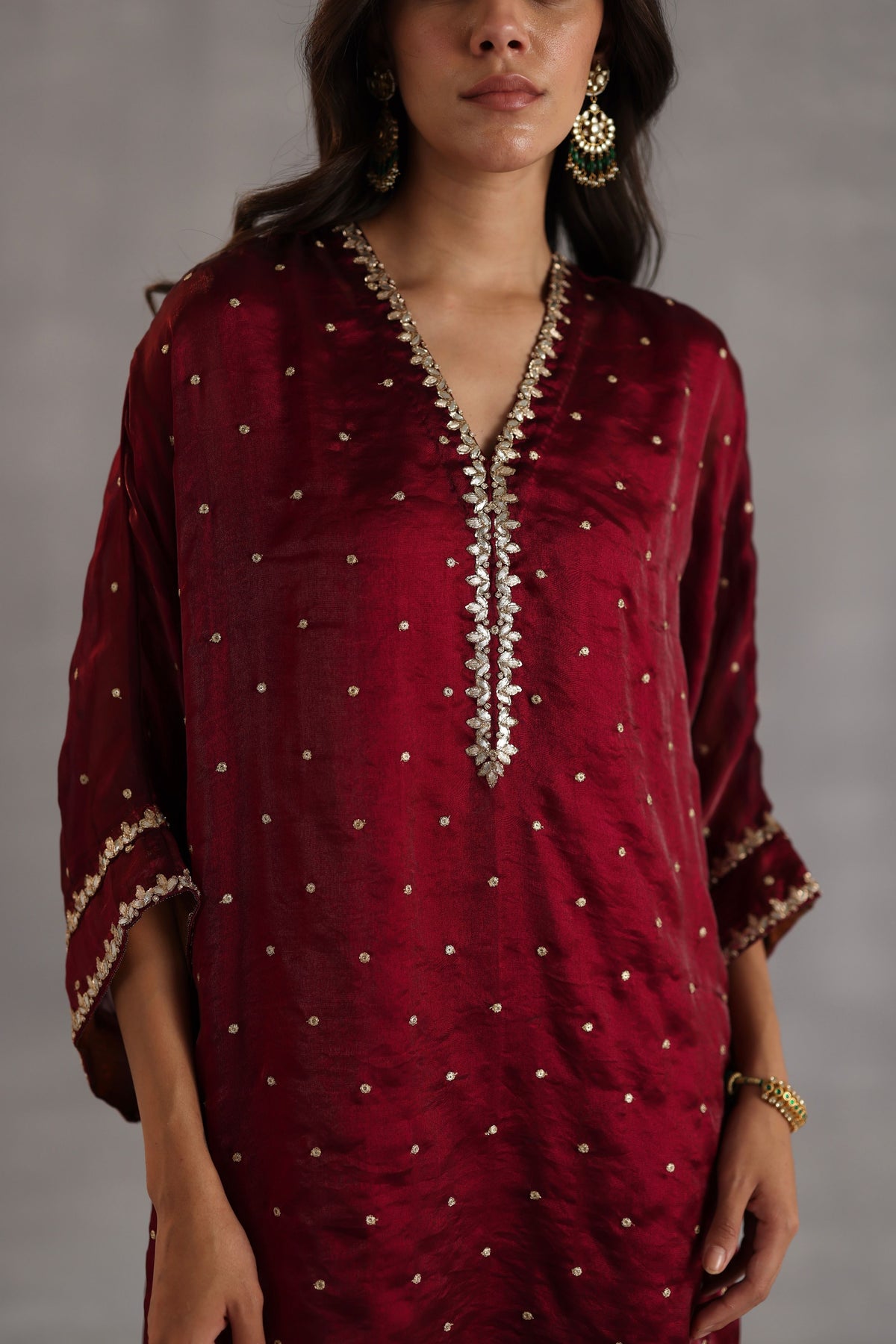 Chakra Red Kurta Set