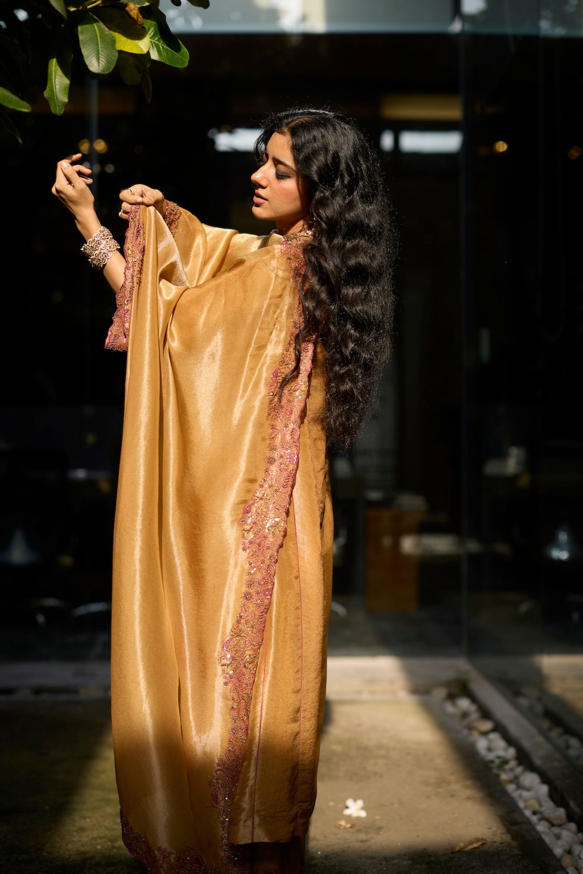 Mustard Dhara Kurta Set