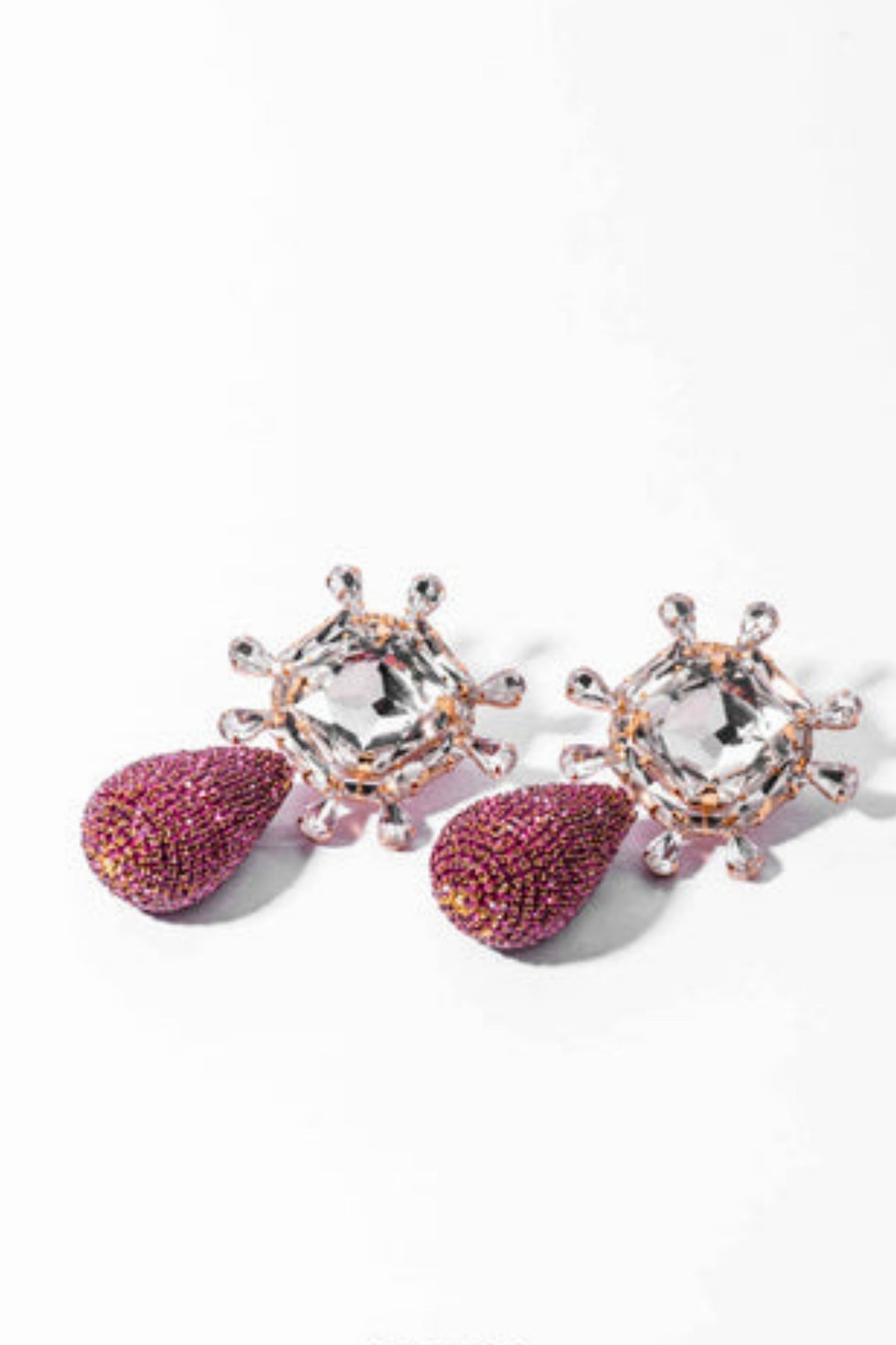 Aster Earrings In Hot Pink