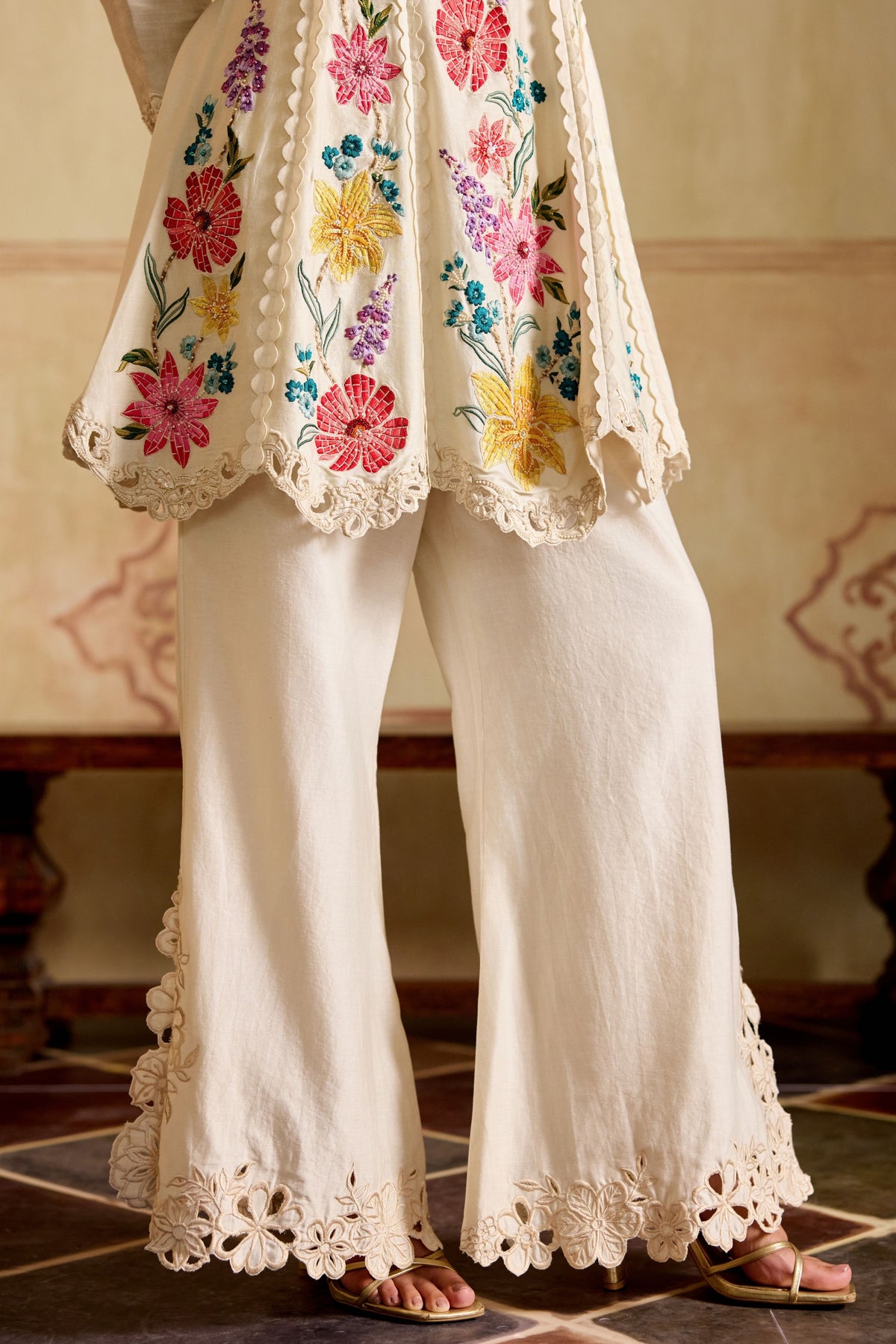 Ivory Mosaic Co-ord Set