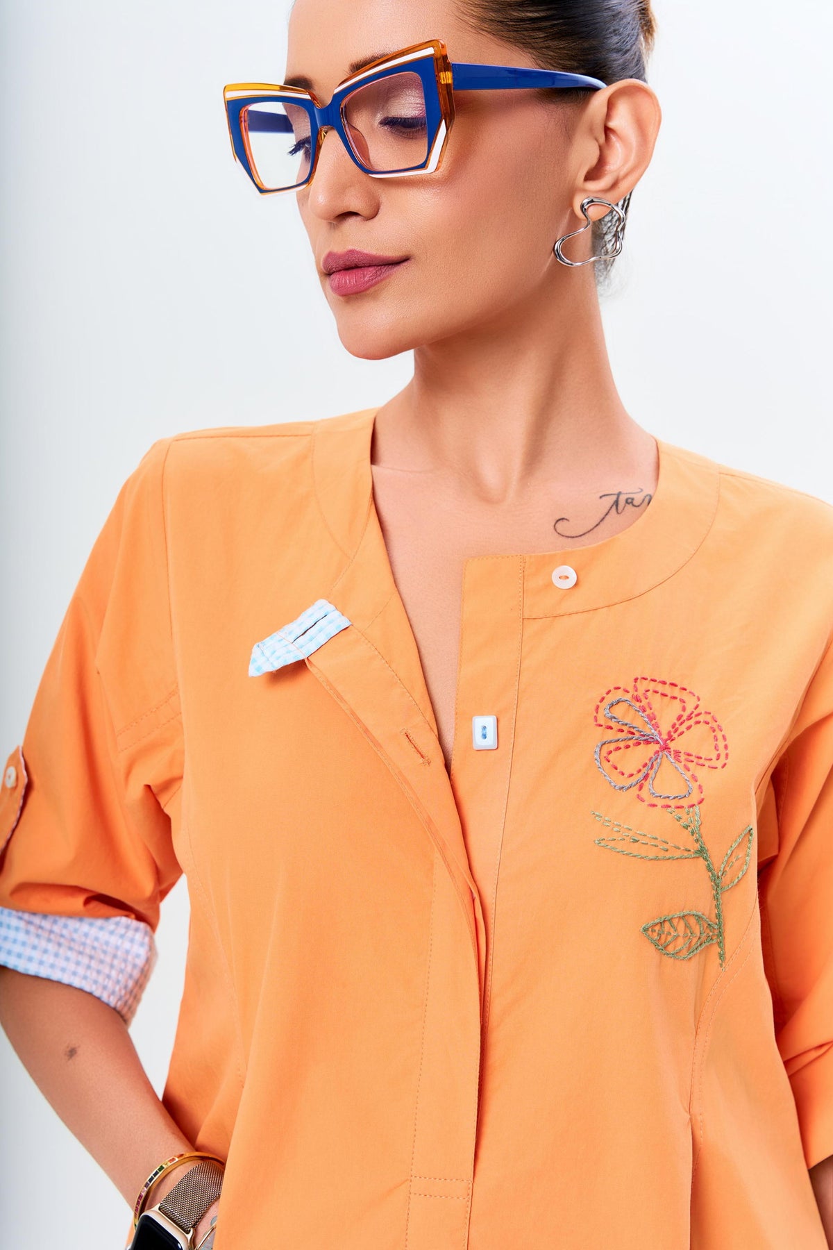 Ava Orange Dress