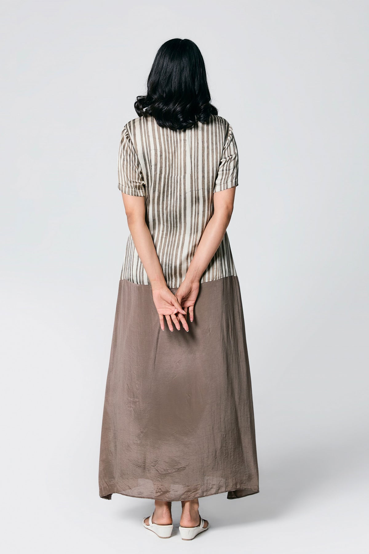 Stripes Ajrakh Dress