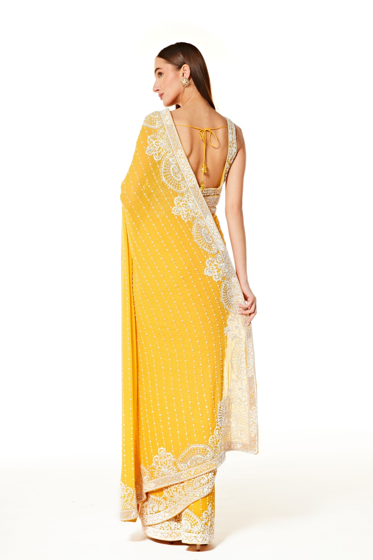 Yellow Zaynab Saree Set