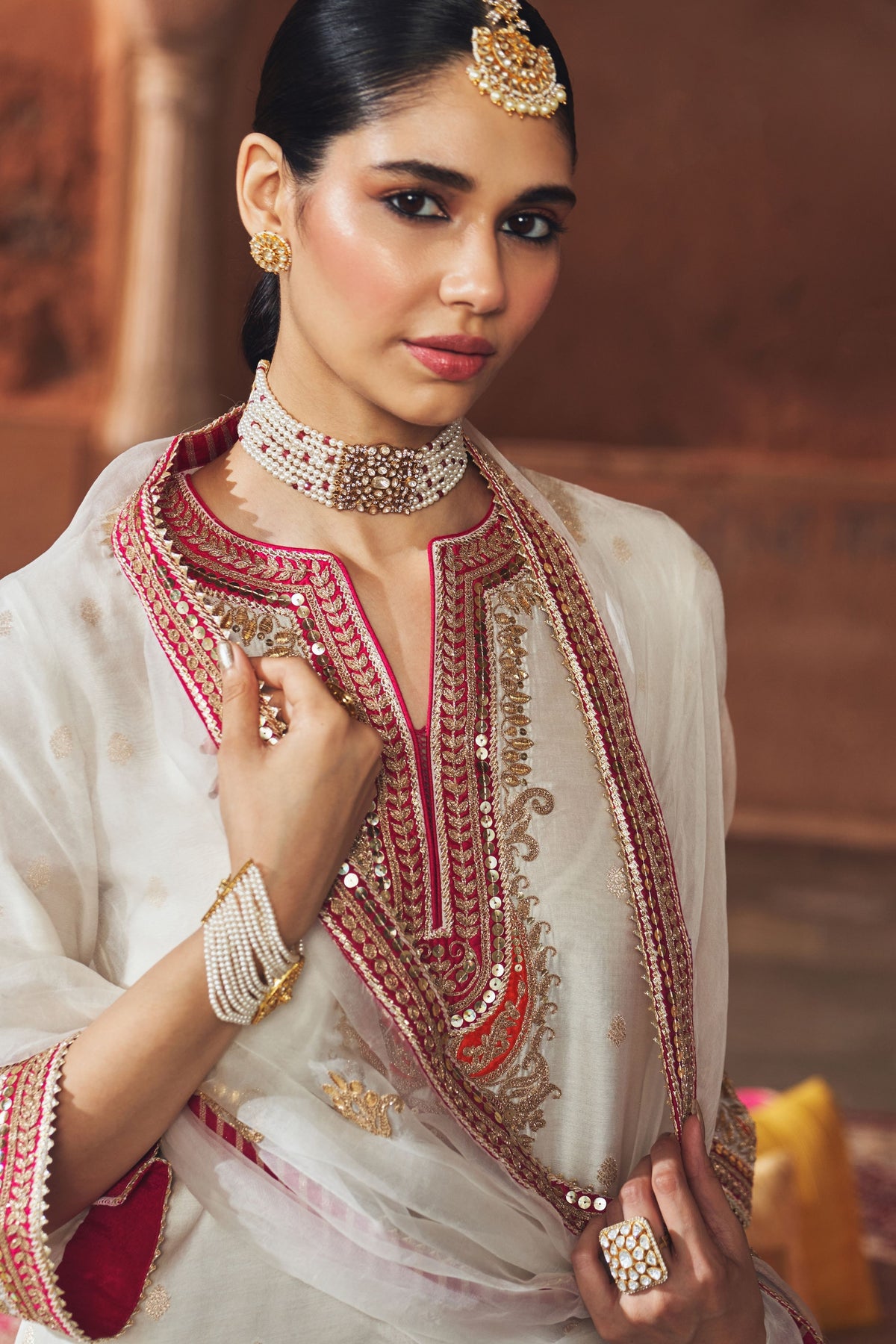 Mehwish Ivory Kurta Set