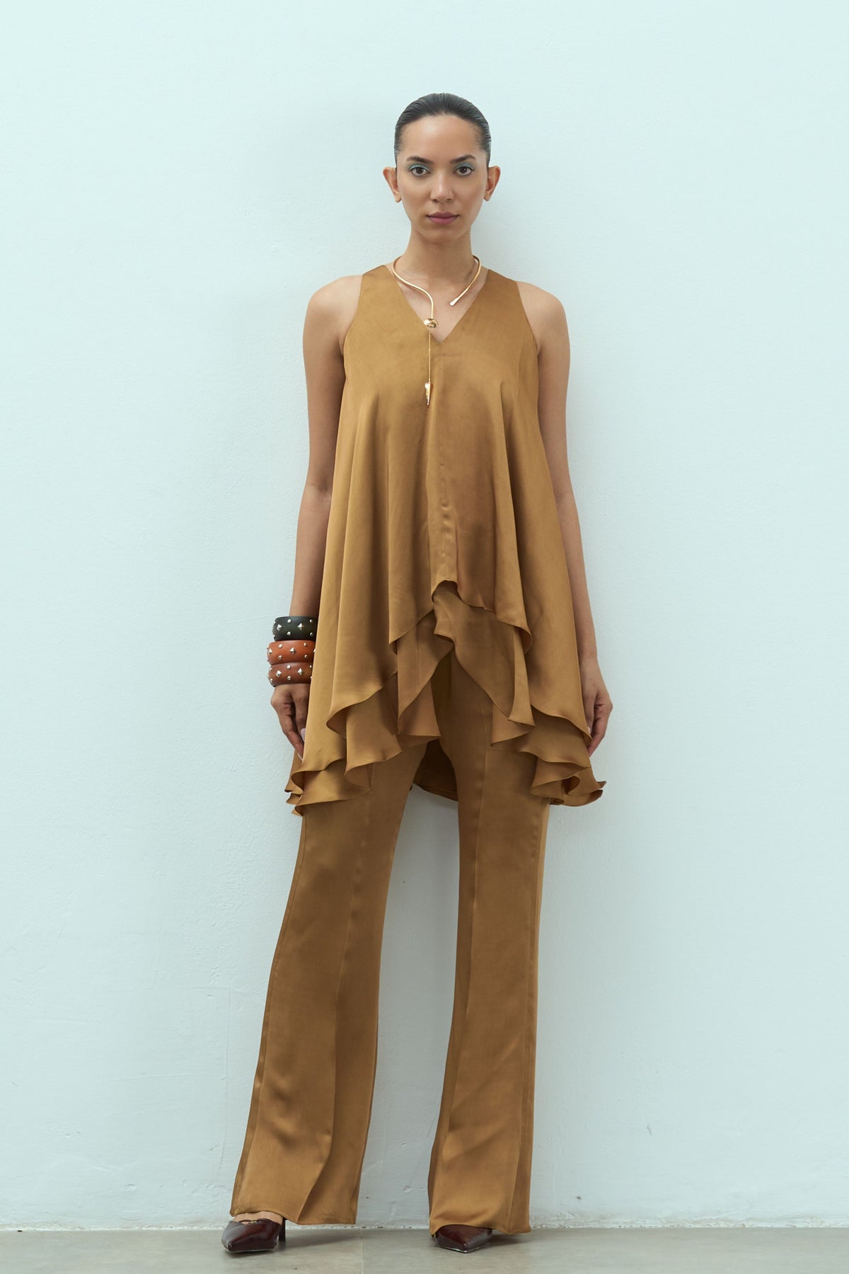 Fawn Gold Dahlia Set