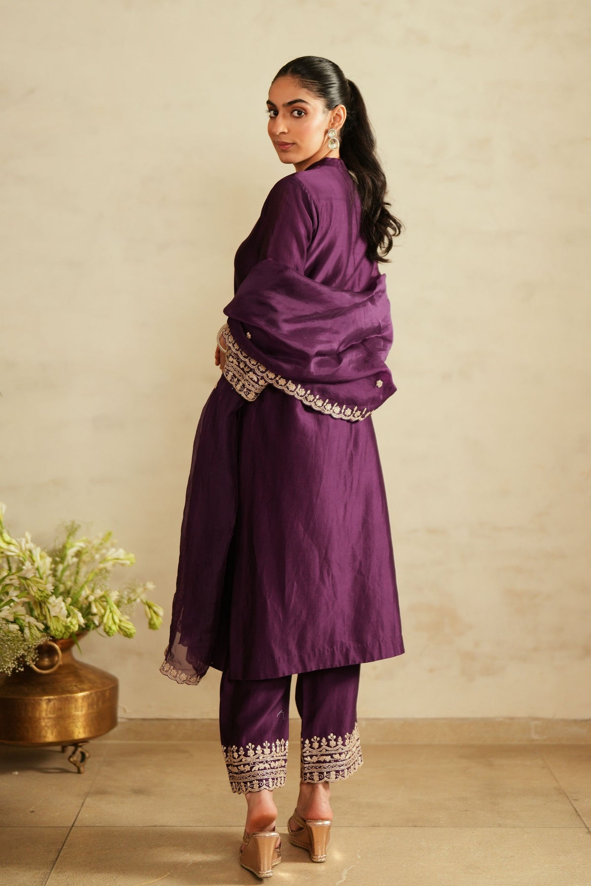 Rituals Purple Kurta Set