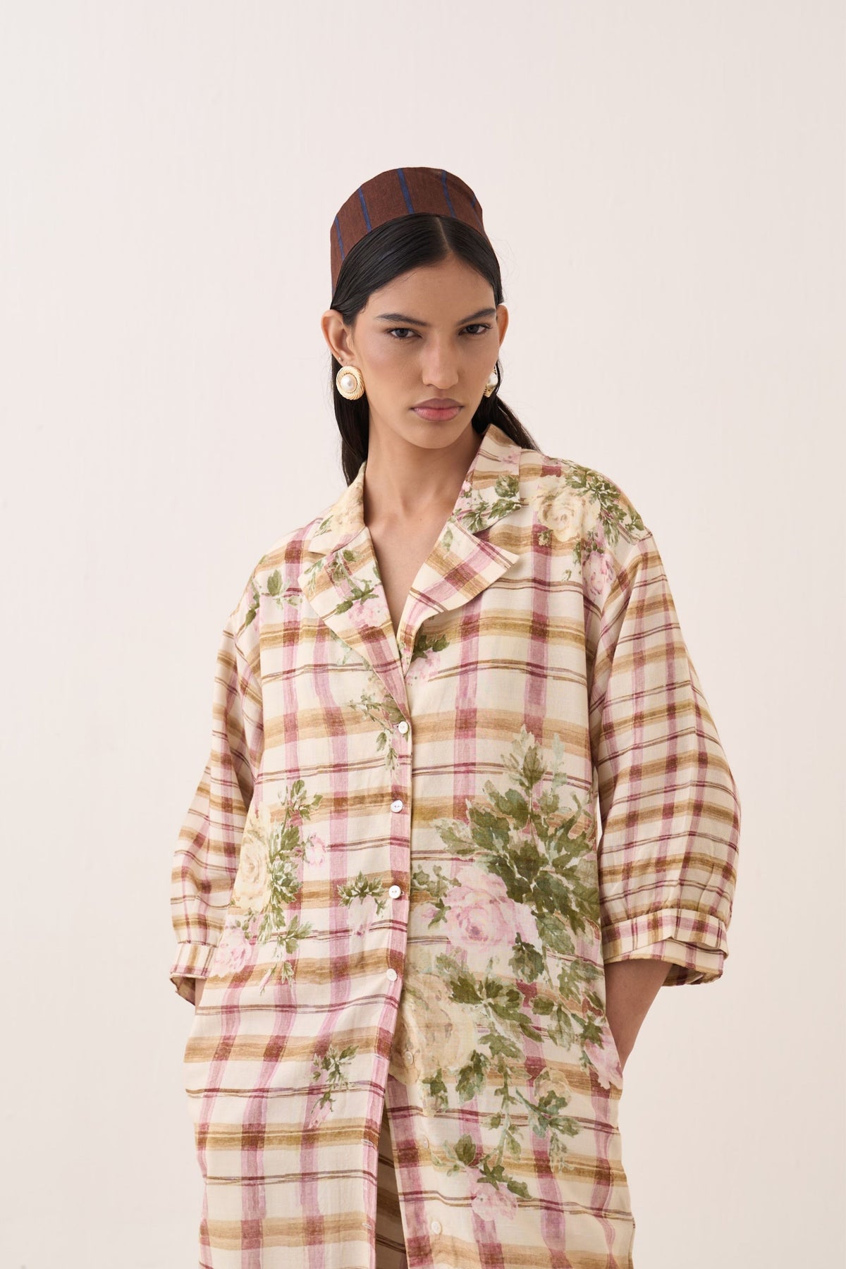Jaali Rose Trench Jacket