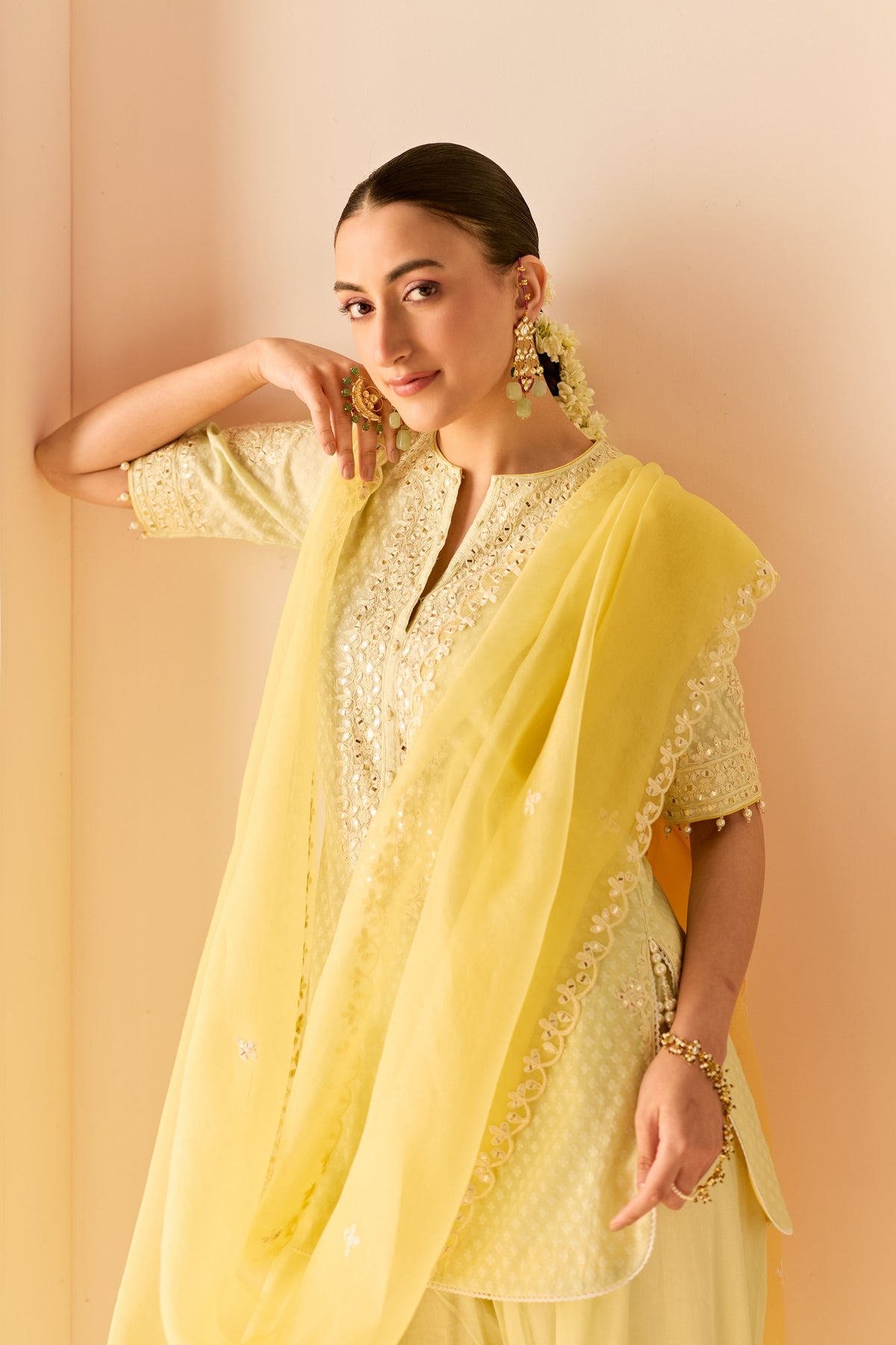 Anaisha Mint Green Short Kurta Set
