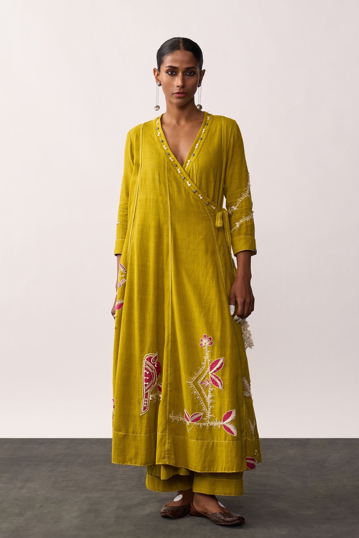 Hansa Yellow Kurta With Pants