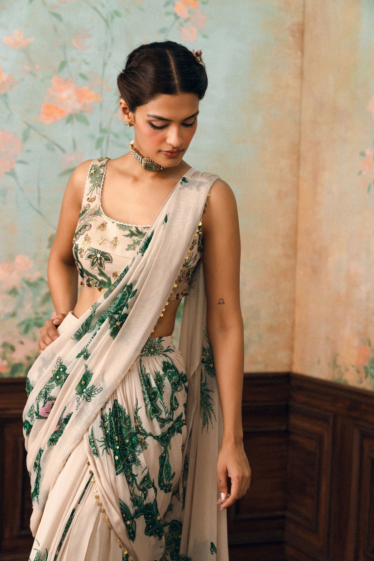 Teresa Drape Saree Set