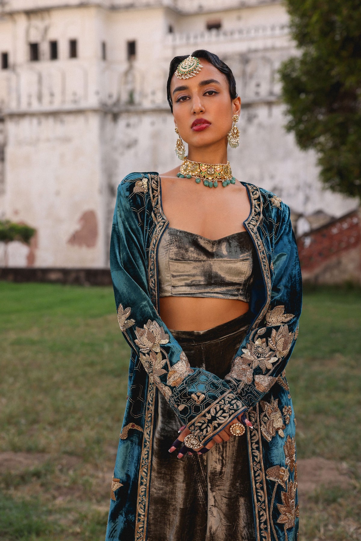 Hazuri Bagh Jacket Set