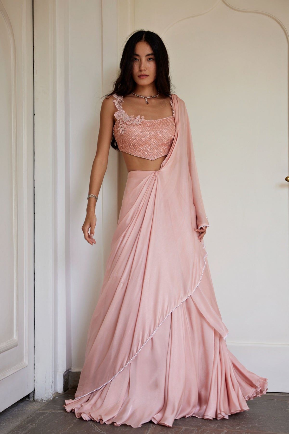 Maya Draped Saree Set