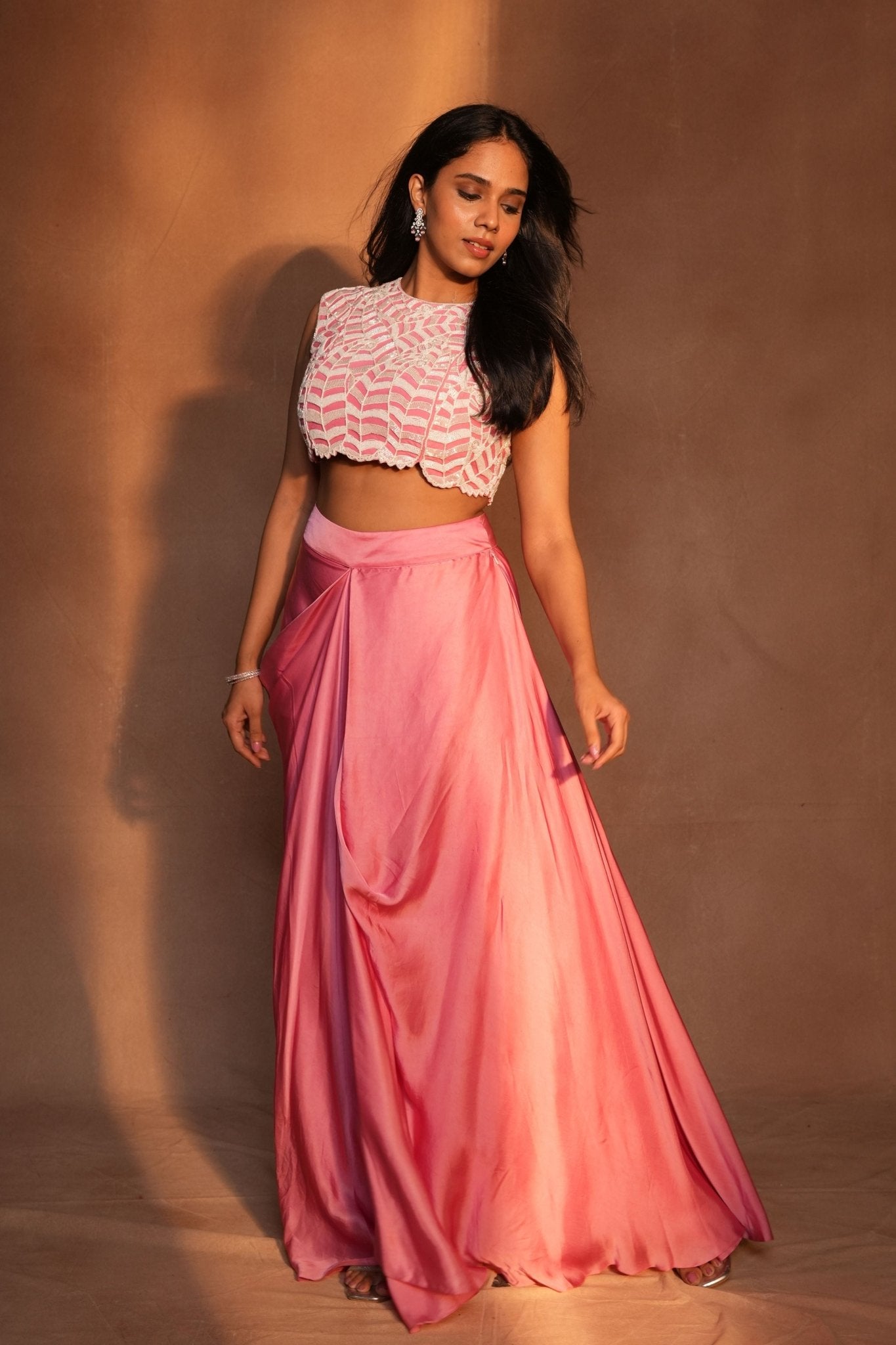 Pink Skirt Set - Ashutosh Joshi - Elahe