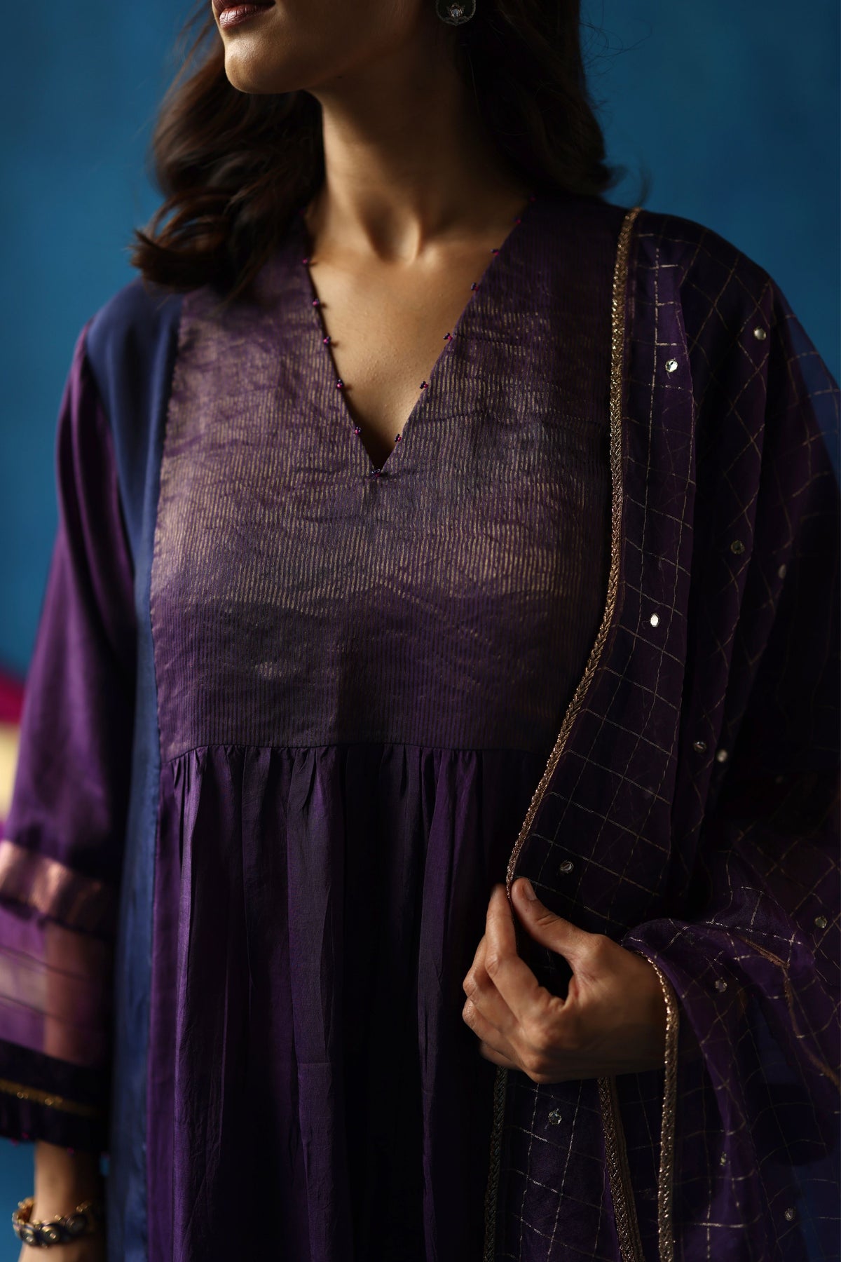 Midnight Blue Jamun Kurta Set