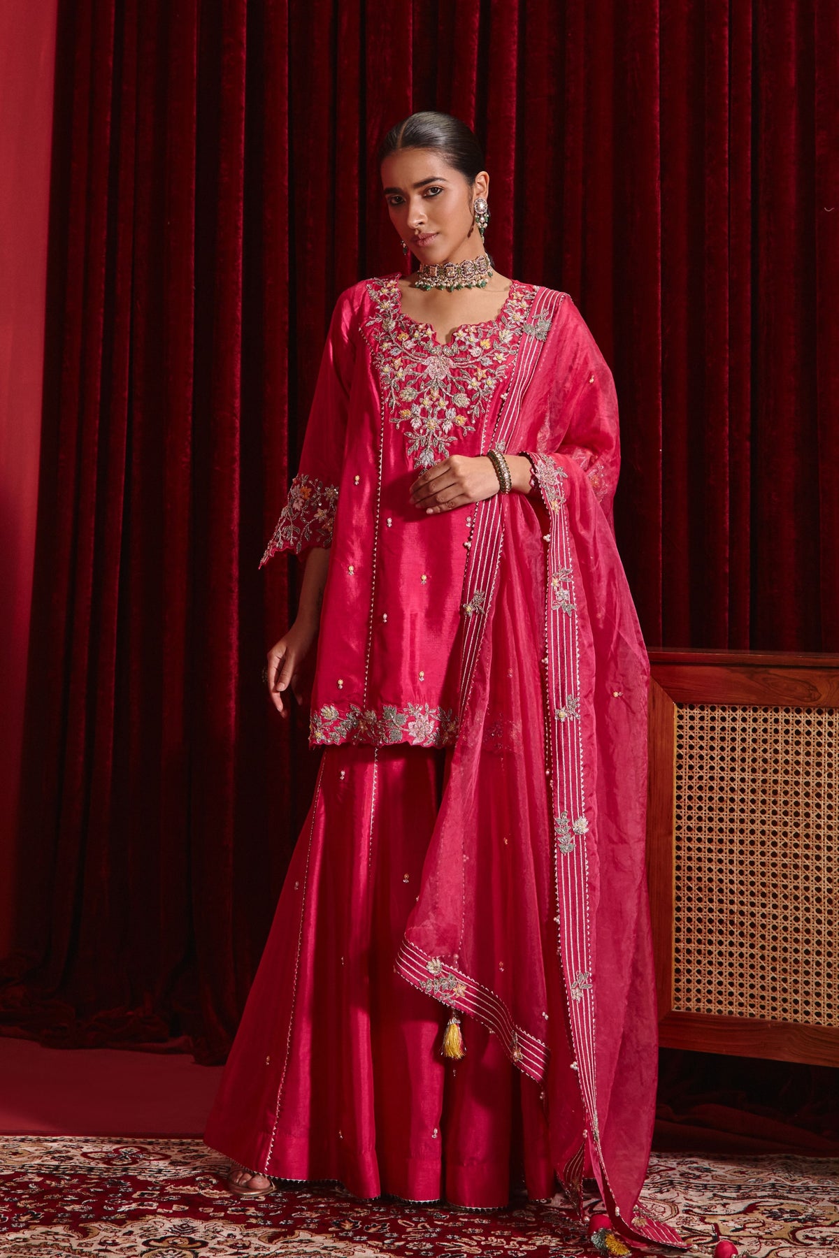 Rani Manu Sharara Set