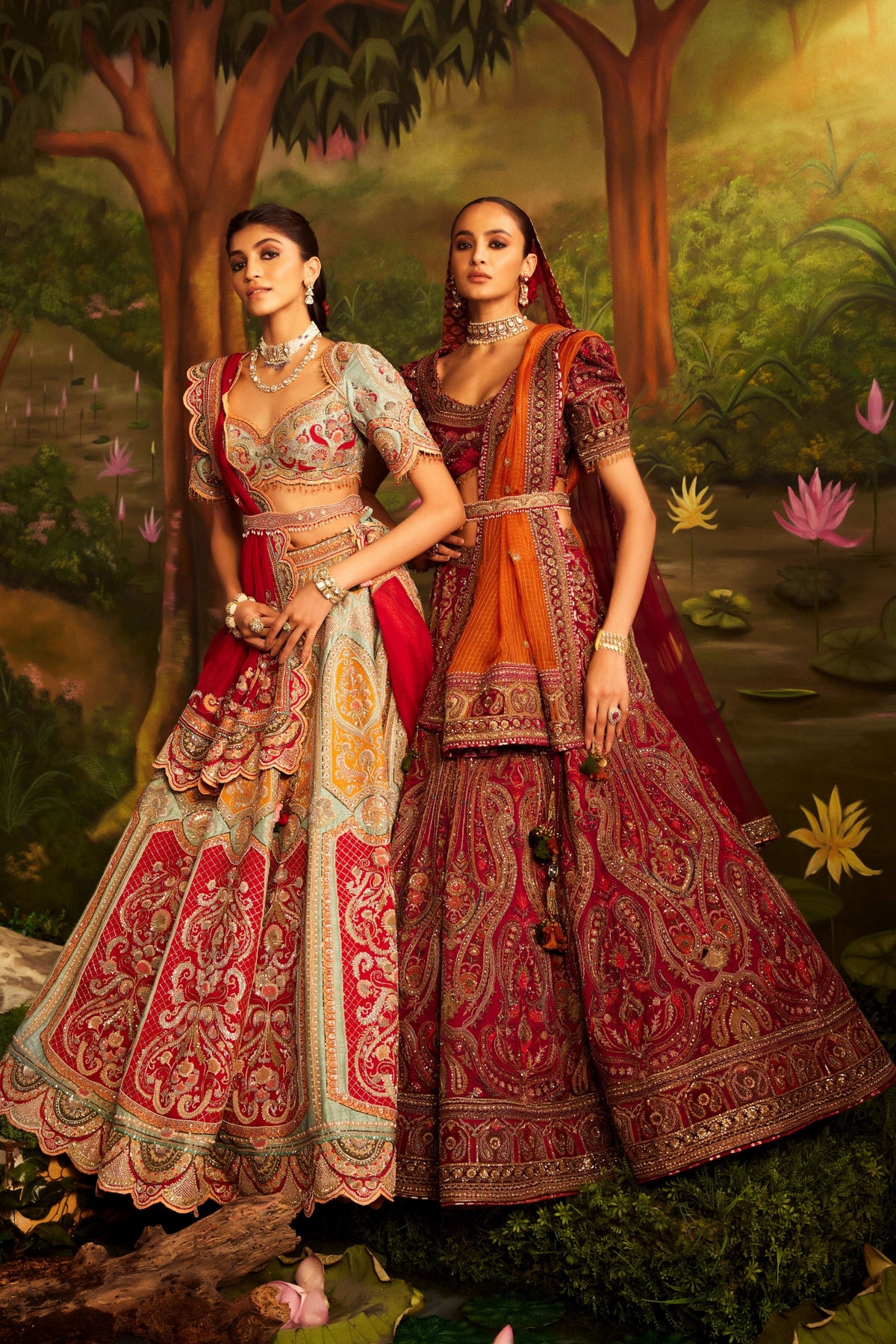 Zardozi And Thread Work Lehenga Set
