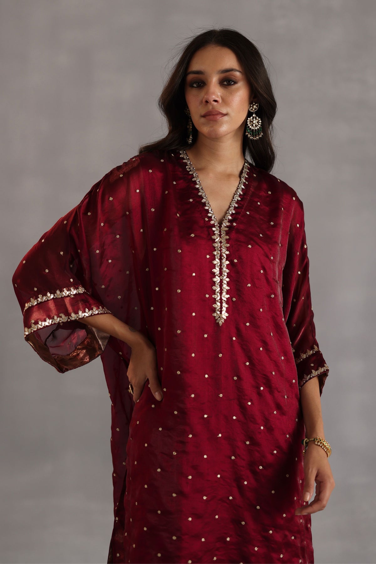 Chakra Red Kurta Set