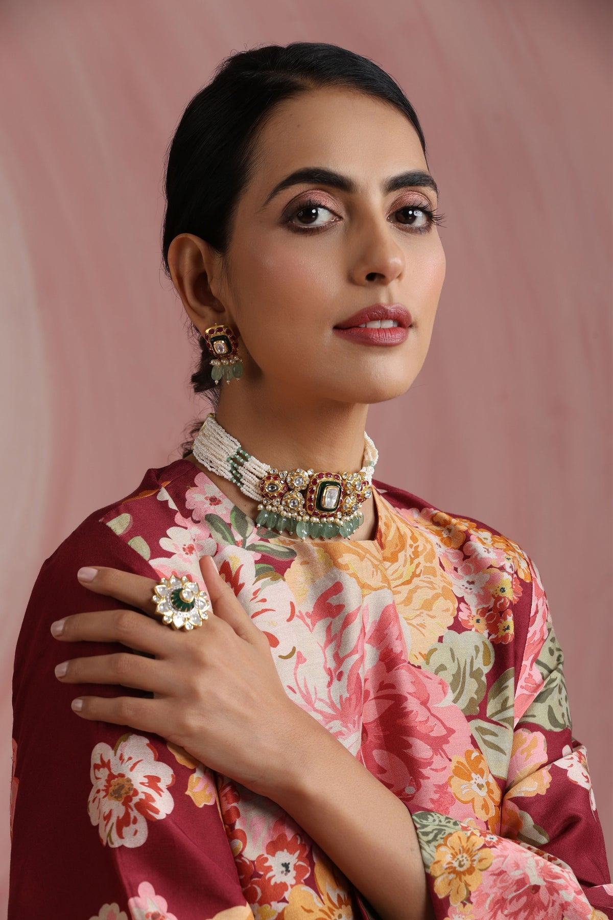Maroon Kurta Set