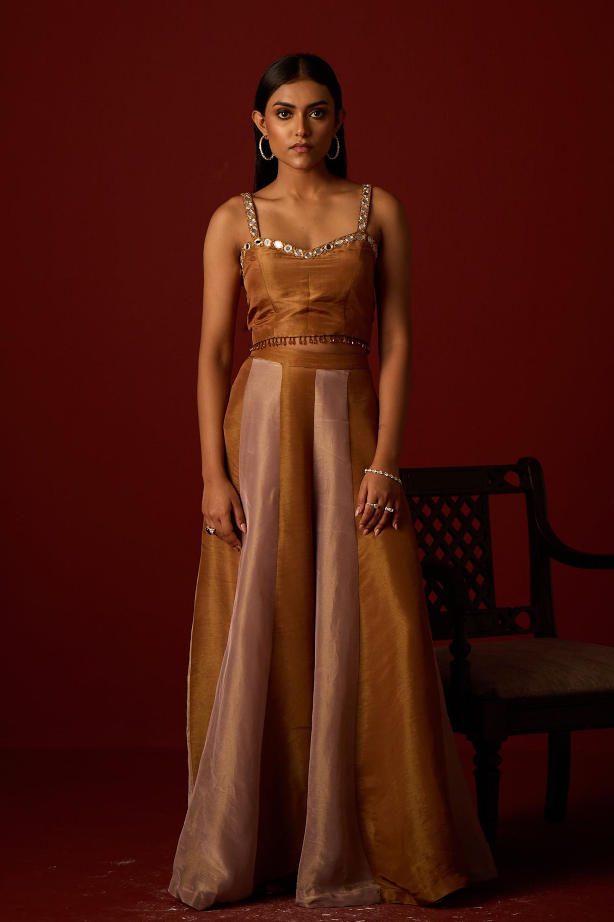 Panelled Tissue Palazzos