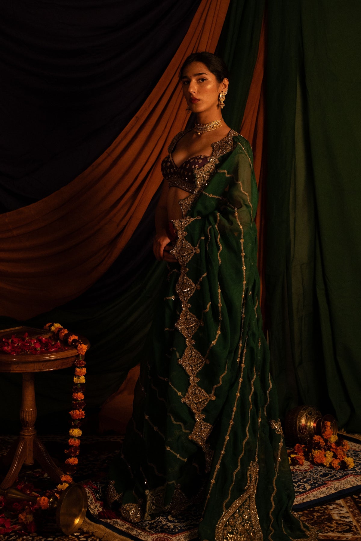 Mayur Rang Saree Set