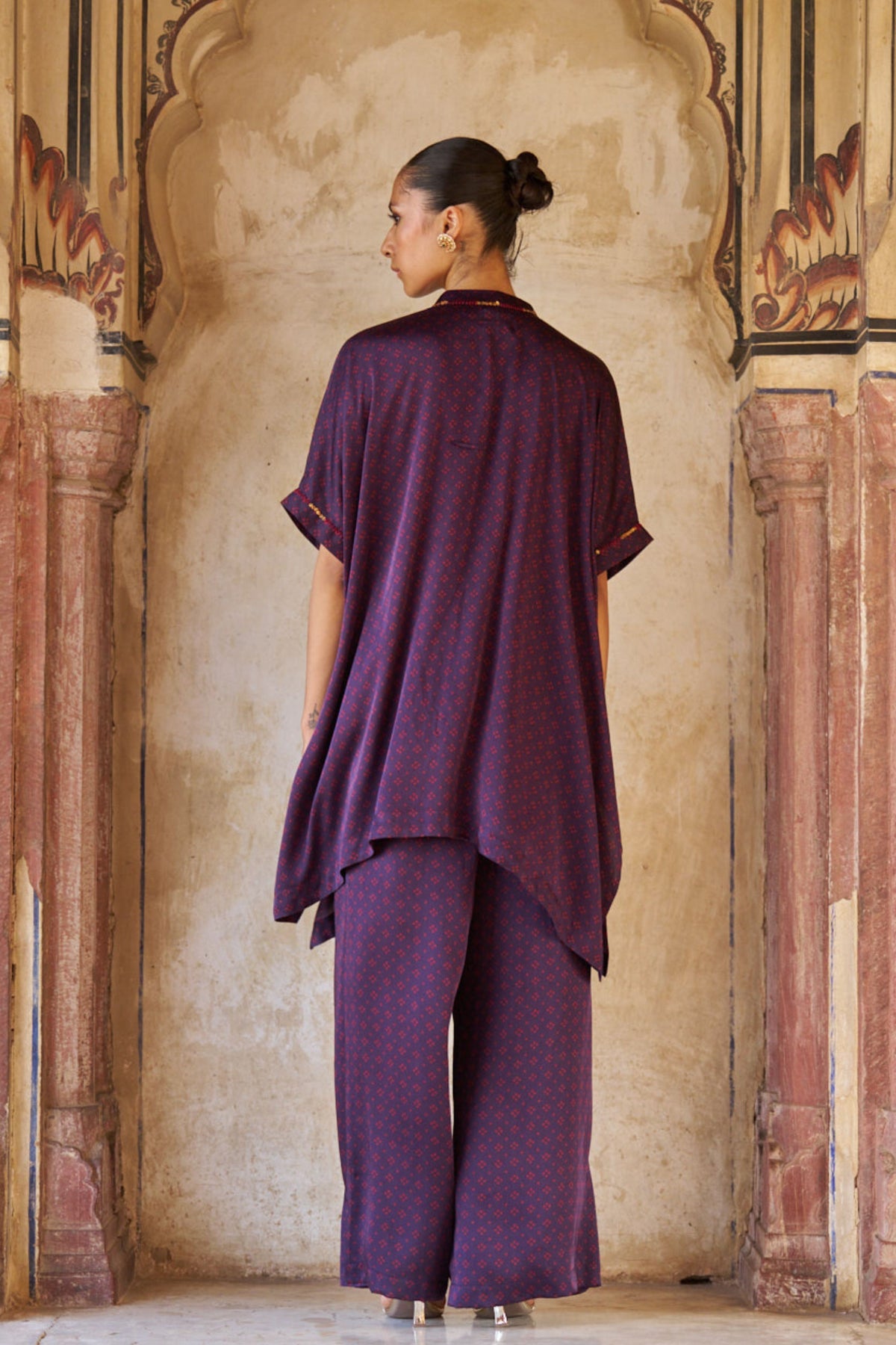 Purple Printed Co-Ord Set