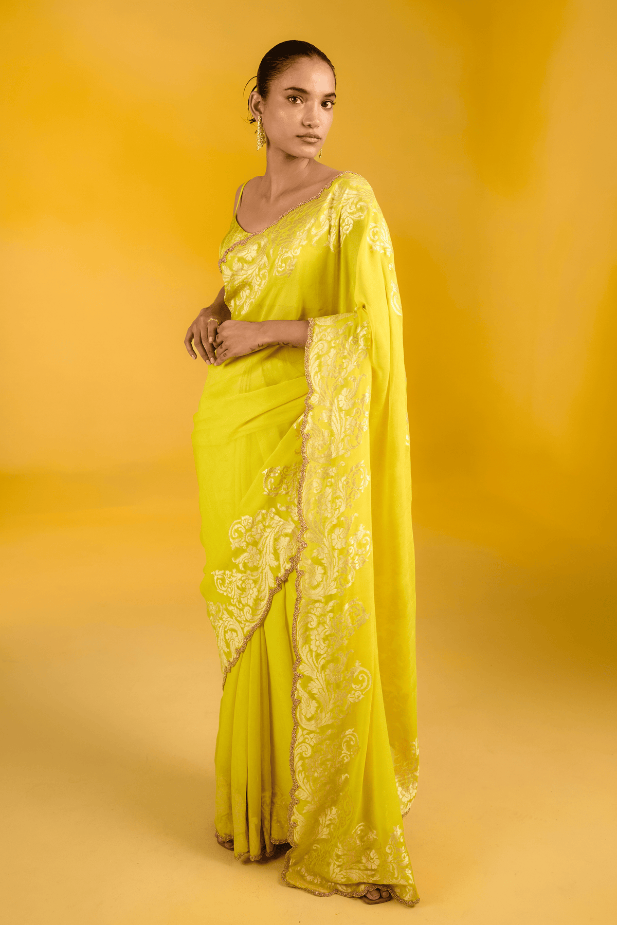 The Golden Hour Saree