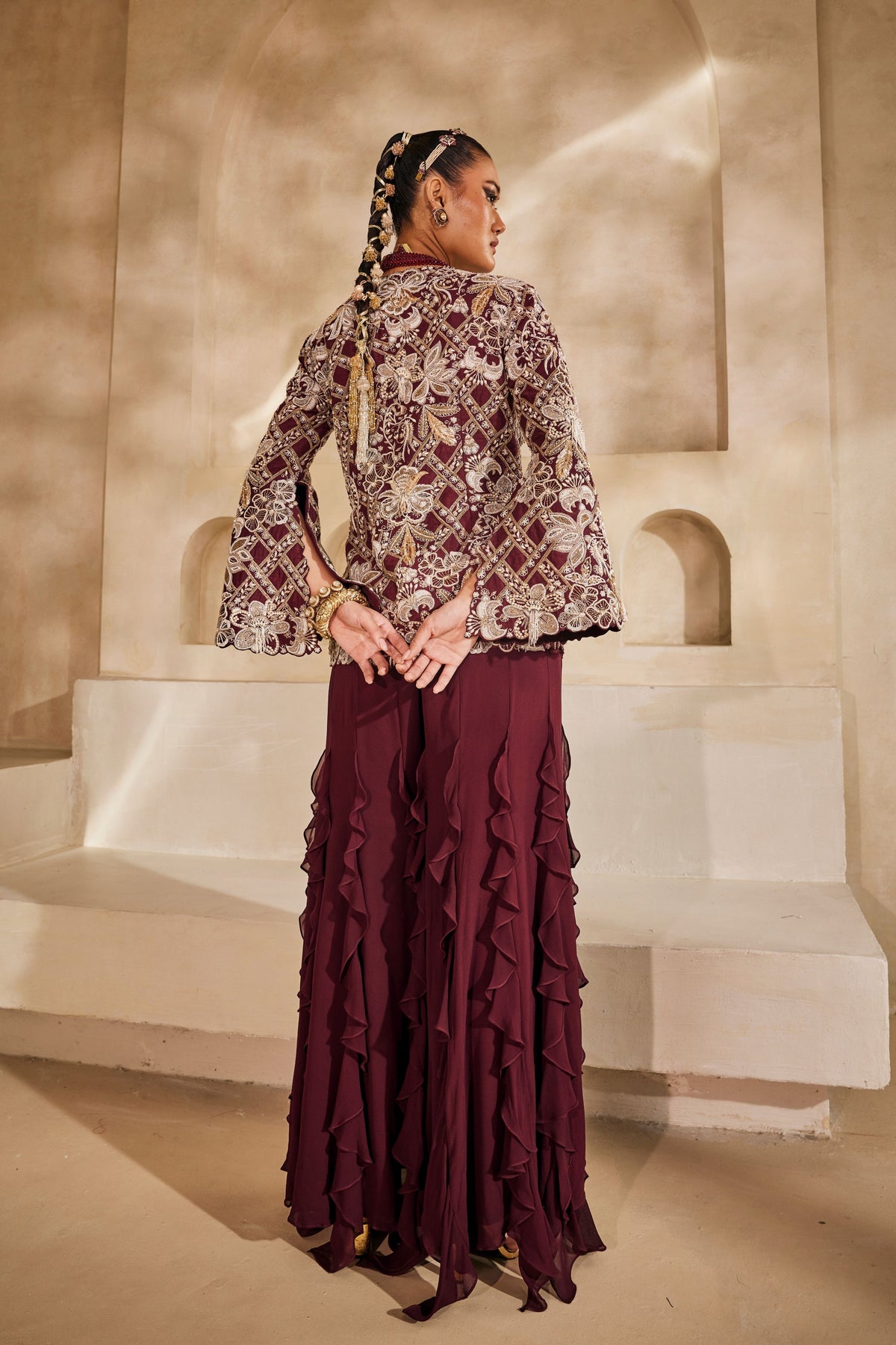Mahveen Jacket Set