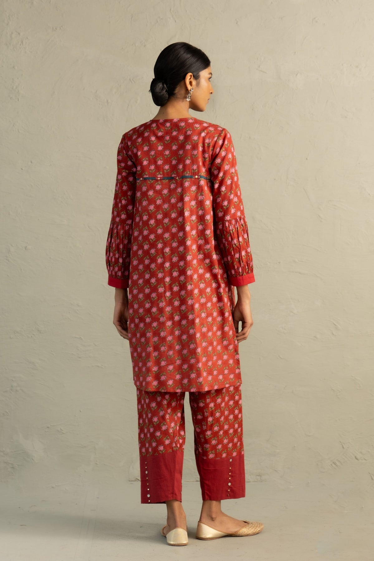 Red Short Kurta Salwar Set