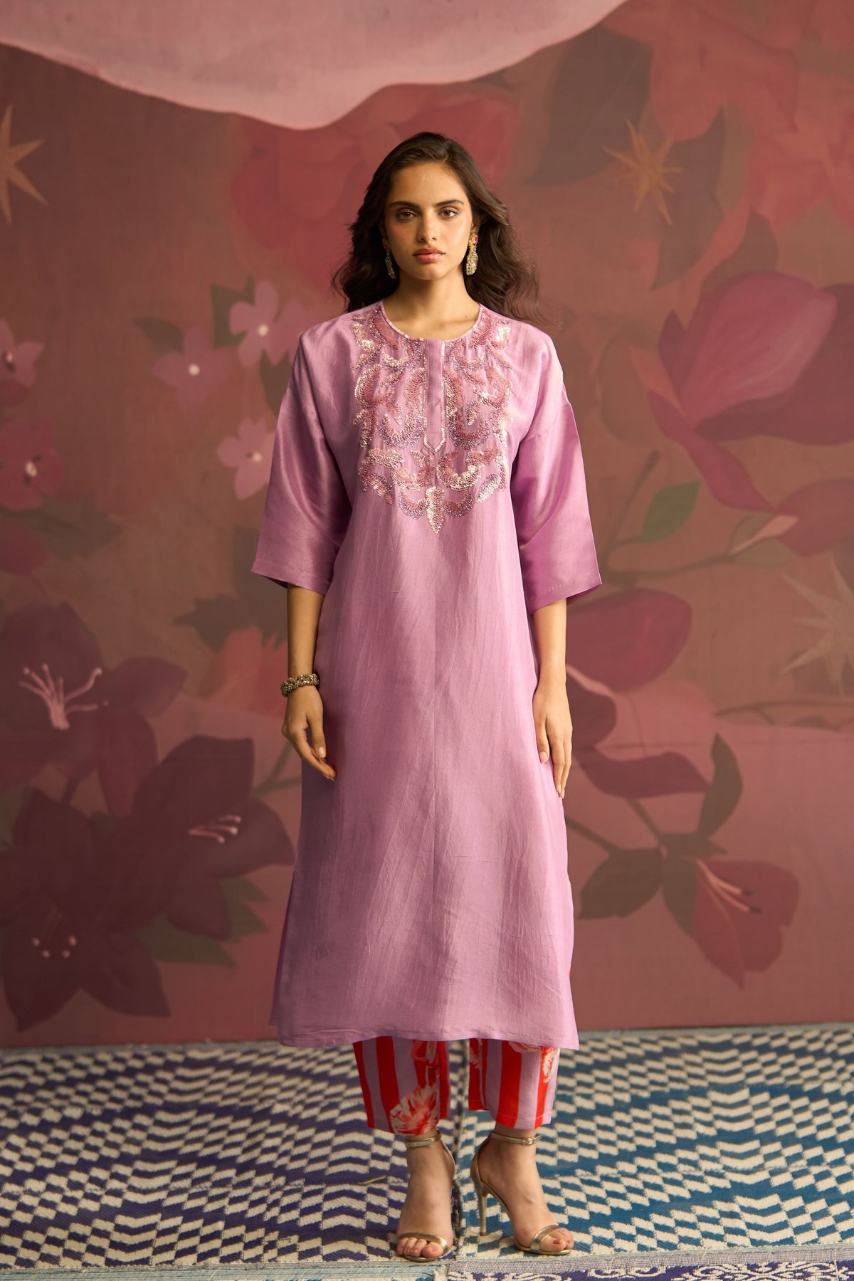 Lavender Veil Kurta Set
