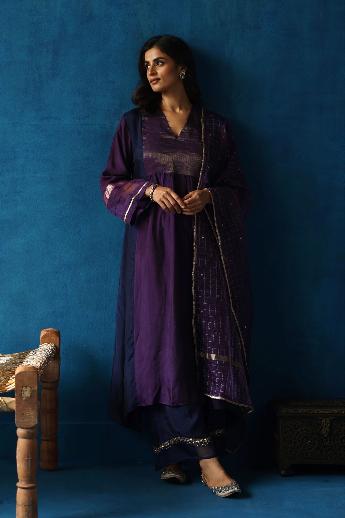 Midnight Blue Jamun Kurta Set