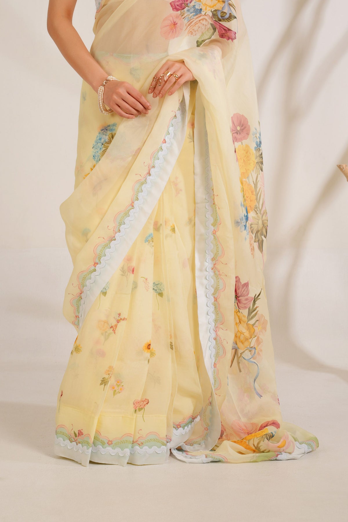 Old Rose Saree Set